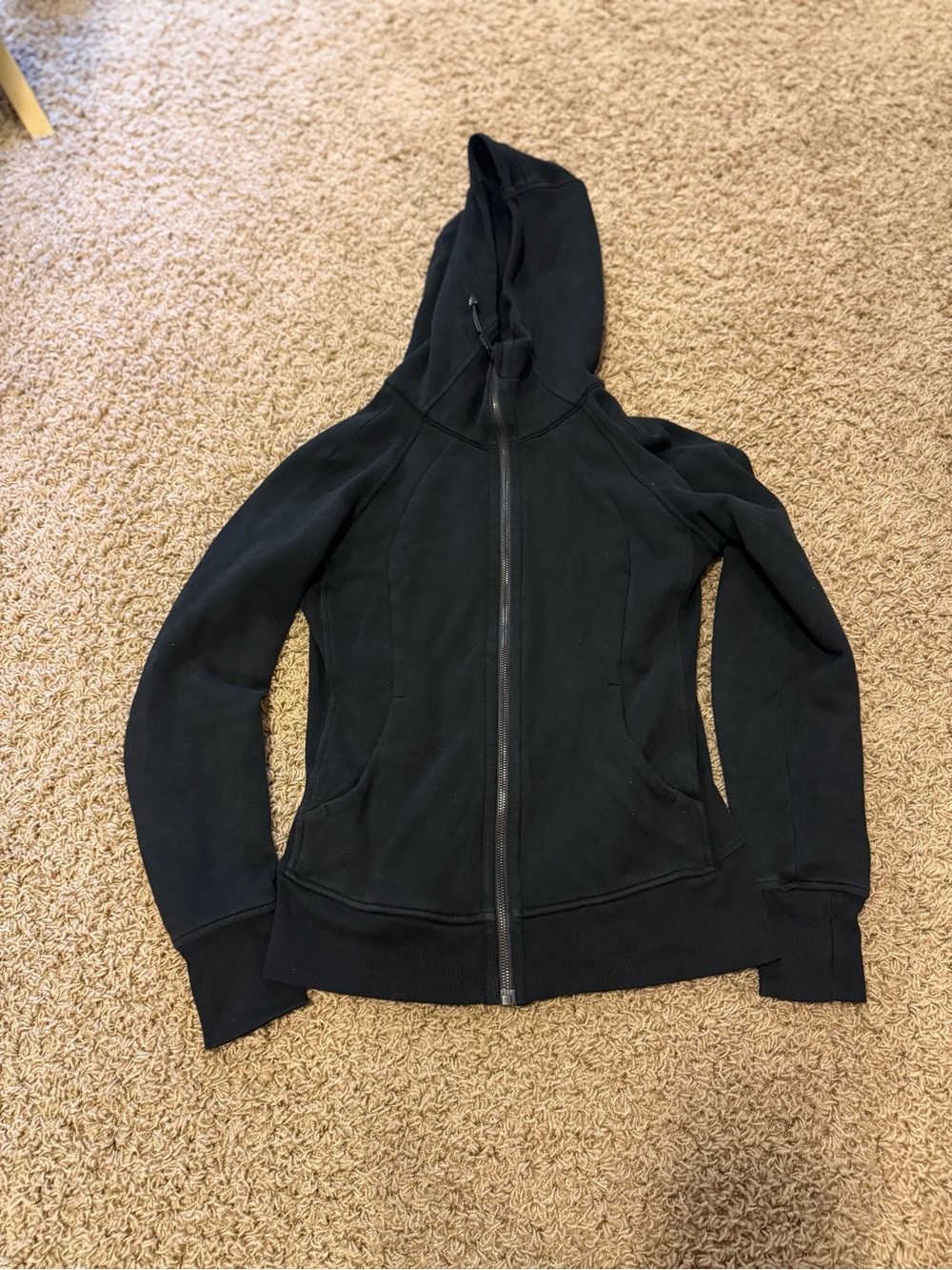 lululemon Black Scuba Full-Zip Hoodie